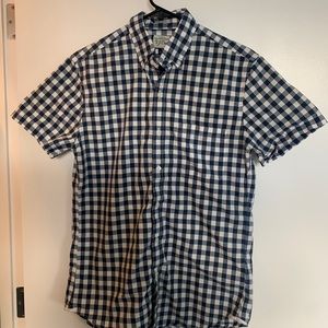 J. Crew Checkered Button-Down Tee